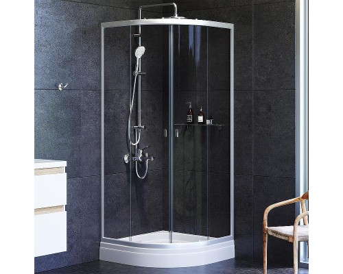 Душевой уголок AM.PM X-Joy 80х80 W88G-205-080MT64 профиль Хром матовый стекло прозрачное
