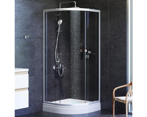 Душевой уголок AM.PM X-Joy 80х80 W88G-205-080MT64 профиль Хром матовый стекло прозрачное