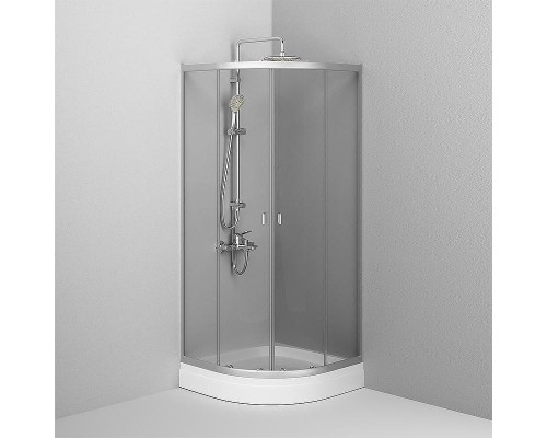 Душевой уголок AM.PM X-Joy 80х80 W88G-205-080MT64 профиль Хром матовый стекло прозрачное