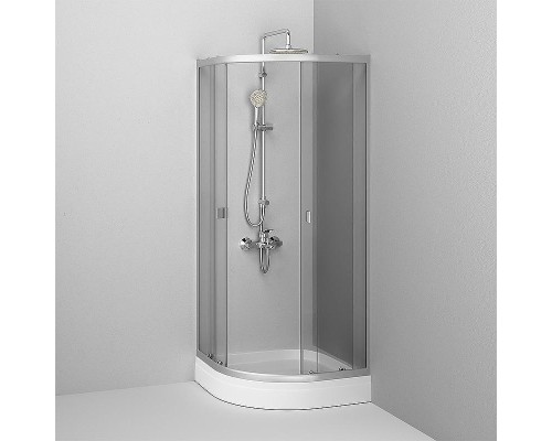 Душевой уголок AM.PM X-Joy 80х80 W88G-205-080MT64 профиль Хром матовый стекло прозрачное