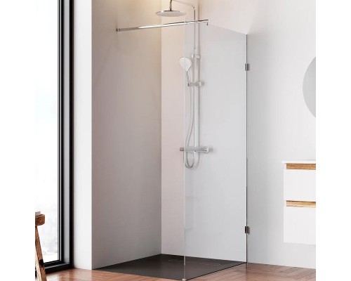 Душевая перегородка AM.PM X-Joy 100 W94WI-100-F1-MTE профиль Хром матовый стекло прозрачное