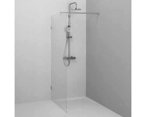 Душевая перегородка AM.PM X-Joy 100 W94WI-100-F1-MTE профиль Хром матовый стекло прозрачное