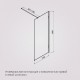 Душевая перегородка AM.PM X-Joy 100 W94WI-100-F1-MTE профиль Хром матовый стекло прозрачное