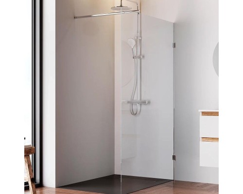 Душевая перегородка AM.PM X-Joy 120 W94WI-120-F1-MTE профиль Хром матовый стекло прозрачное