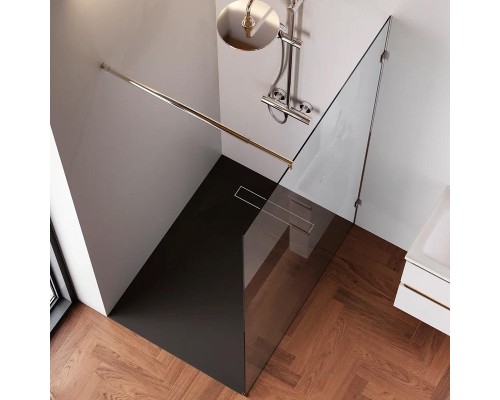 Душевая перегородка AM.PM X-Joy 120 W94WI-120-F1-MTE профиль Хром матовый стекло прозрачное