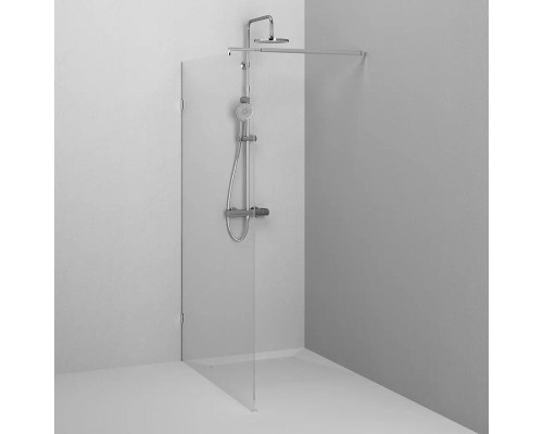 Душевая перегородка AM.PM X-Joy 120 W94WI-120-F1-MTE профиль Хром матовый стекло прозрачное