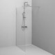 Душевая перегородка AM.PM X-Joy 120 W94WI-120-F1-MTE профиль Хром матовый стекло прозрачное
