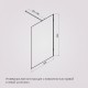 Душевая перегородка AM.PM X-Joy 120 W94WI-120-F1-MTE профиль Хром матовый стекло прозрачное