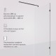 Душевая перегородка AM.PM X-Joy 90 W94WI-90-F1-BTE профиль Черный матовый стекло прозрачное