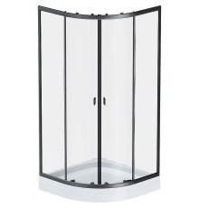 Душевой уголок AM.PM X-Joy 80х80 W88E-205-080BT64 профиль Черный матовый стекло прозрачное