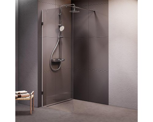 Душевая перегородка AM.PM X-Joy 80 W94UWI-80-F1-MTE профиль Хром матовый стекло прозрачное