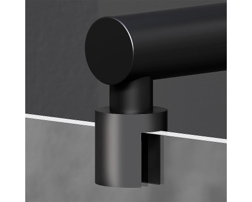 Душевая перегородка AM.PM X-Joy 90 W94UWI-90-F1-BTE профиль Черный матовый стекло прозрачное