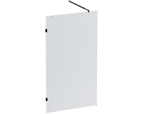 Душевая перегородка AM.PM X-Joy 110 W94UWI-110-F1-BTE профиль Черный матовый стекло прозрачное