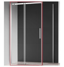 Душевая дверь AQUAme 100 AQM4803-10 профиль Хром стекло прозрачное