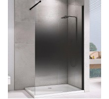 Душевая перегородка Abber Immer Offen 120 AG69123BS профиль Черный стекло прозрачное тонированное