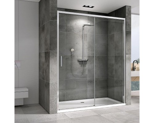Душевая дверь Abber Komfort 130 AG93130 профиль Хром стекло прозрачное