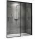 Душевая дверь Abber Komfort 120 AG93120B профиль Черный стекло прозрачное