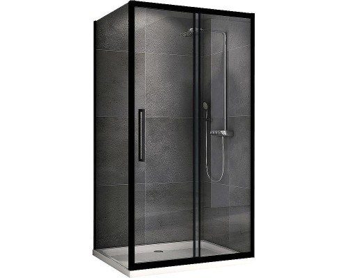 Душевой уголок Abber Schwarzer Diamant 120х70 AG30120BH-S70B профиль Черный стекло прозрачное