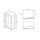 Душевой уголок Abber Schwarzer Diamant 120х100 AG30120BH-S100B профиль Черный стекло прозрачное