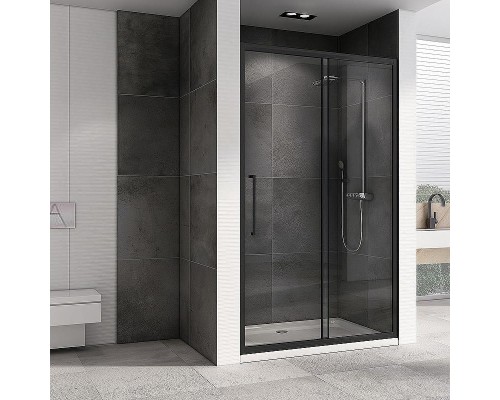 Душевая дверь Abber Schwarzer Diamant 180 AG30180BH профиль Черный стекло прозрачное