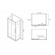 Душевой уголок Abber Schwarzer Diamant 130х100 AG30130BH-S100B-S100B профиль Черный стекло прозрачное