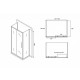 Душевой уголок Abber Schwarzer Diamant 130х70 AG30130BH-S70B-S70B профиль Черный стекло прозрачное