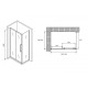Душевой уголок Abber Schwarzer Diamant 120x70 AG30120H-S70 профиль Хром стекло прозрачное