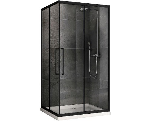 Душевой уголок Abber Schwarzer Diamant 120x90 AG02129BH профиль Черный стекло прозрачное