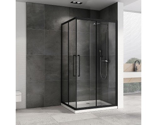 Душевой уголок Abber Schwarzer Diamant 120x90 AG02129BH профиль Черный стекло прозрачное