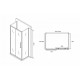 Душевой уголок Abber Schwarzer Diamant 130x90 AG30130H-S90-S90 профиль Хром стекло прозрачное