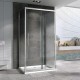 Душевой уголок Abber Schwarzer Diamant 120x70 AG30120H-S70-S70 профиль Хром стекло прозрачное