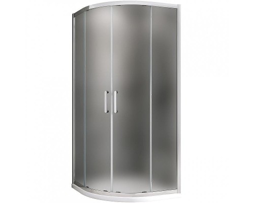 Душевой уголок Abber Schwarzer Diamant 100x100 AG01100M профиль Хром стекло матовое