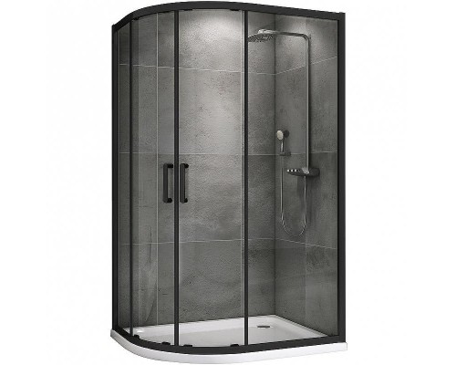 Душевой уголок Abber Schwarzer Diamant 110x90 AG01119B профиль Черный стекло прозрачное