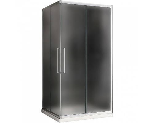 Душевой уголок Abber Schwarzer Diamant 120x80 AG02128MH профиль Хром стекло матовое