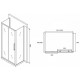 Душевой уголок Abber Schwarzer Diamant 120x85 AG30120BH-S85B-S85B профиль Черный стекло прозрачное