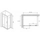 Душевой уголок Abber Schwarzer Diamant 120x70 AG301205-S705 профиль Хром стекло прозрачное