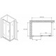 Душевой уголок Abber Schwarzer Diamant 130x100 AG301305-S1005 профиль Хром стекло прозрачное