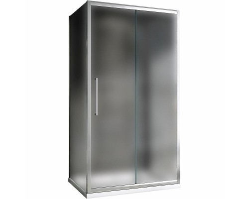 Душевой уголок Abber Schwarzer Diamant 130x80 AG30130MH-S80M-S80M профиль Хром стекло матовое