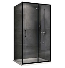 Душевой уголок Abber Schwarzer Diamant 130x100 AG30130B5-S100B5 профиль Черный стекло прозрачное