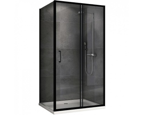 Душевой уголок Abber Schwarzer Diamant 120x70 AG30120B5-S70B5 профиль Черный стекло прозрачное