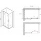 Душевой уголок Abber Schwarzer Diamant 120x70 AG30120B5-S70B5 профиль Черный стекло прозрачное