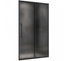 Душевая дверь Abber Schwarzer Diamant 110 AG30110BMH профиль Черный стекло матовое