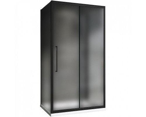 Душевой уголок Abber Schwarzer Diamant 120x90 AG30120BMH-S90BM-S90BM профиль Черный стекло матовое