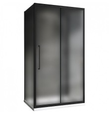 Душевой уголок Abber Schwarzer Diamant 130x90 AG30130BMH-S90BM-S90BM профиль Черный стекло матовое