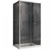 Душевой уголок Abber Schwarzer Diamant 110x50 AG30110H-S50 профиль Хром стекло прозрачное