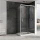 Душевой уголок Abber Schwarzer Diamant 140x60 AG301405-S605 профиль Хром стекло прозрачное