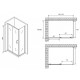 Душевой уголок Abber Schwarzer Diamant 110x50 AG30110B5-S50B5 профиль Черный стекло прозрачное