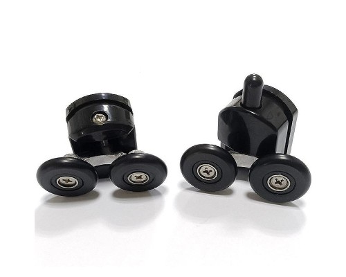 Душевой уголок Abber Schwarzer Diamant 130x50 AG30130B5-S50B5 профиль Черный стекло прозрачное