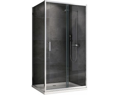 Душевой уголок Abber Schwarzer Diamant 110x50 AG301105-S505 профиль Хром стекло прозрачное