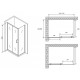 Душевой уголок Abber Schwarzer Diamant 110x50 AG301105-S505 профиль Хром стекло прозрачное